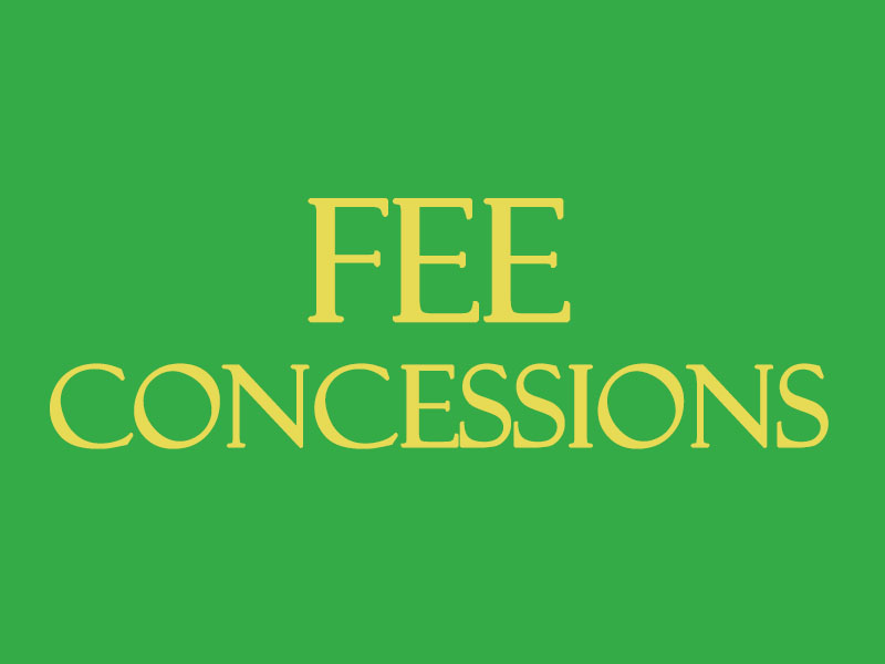 Fee concessions