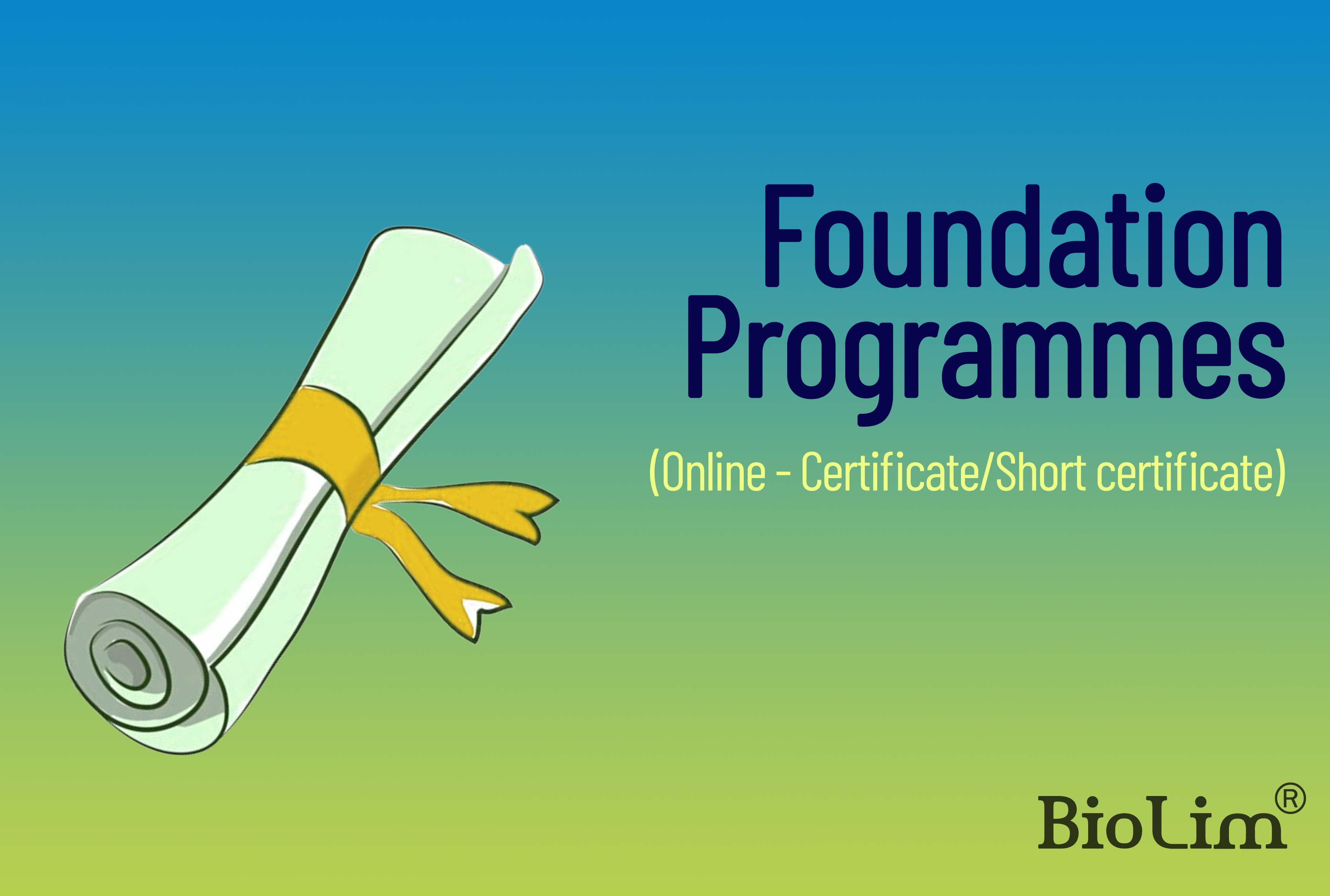 BioLim Online Foundation Programmes