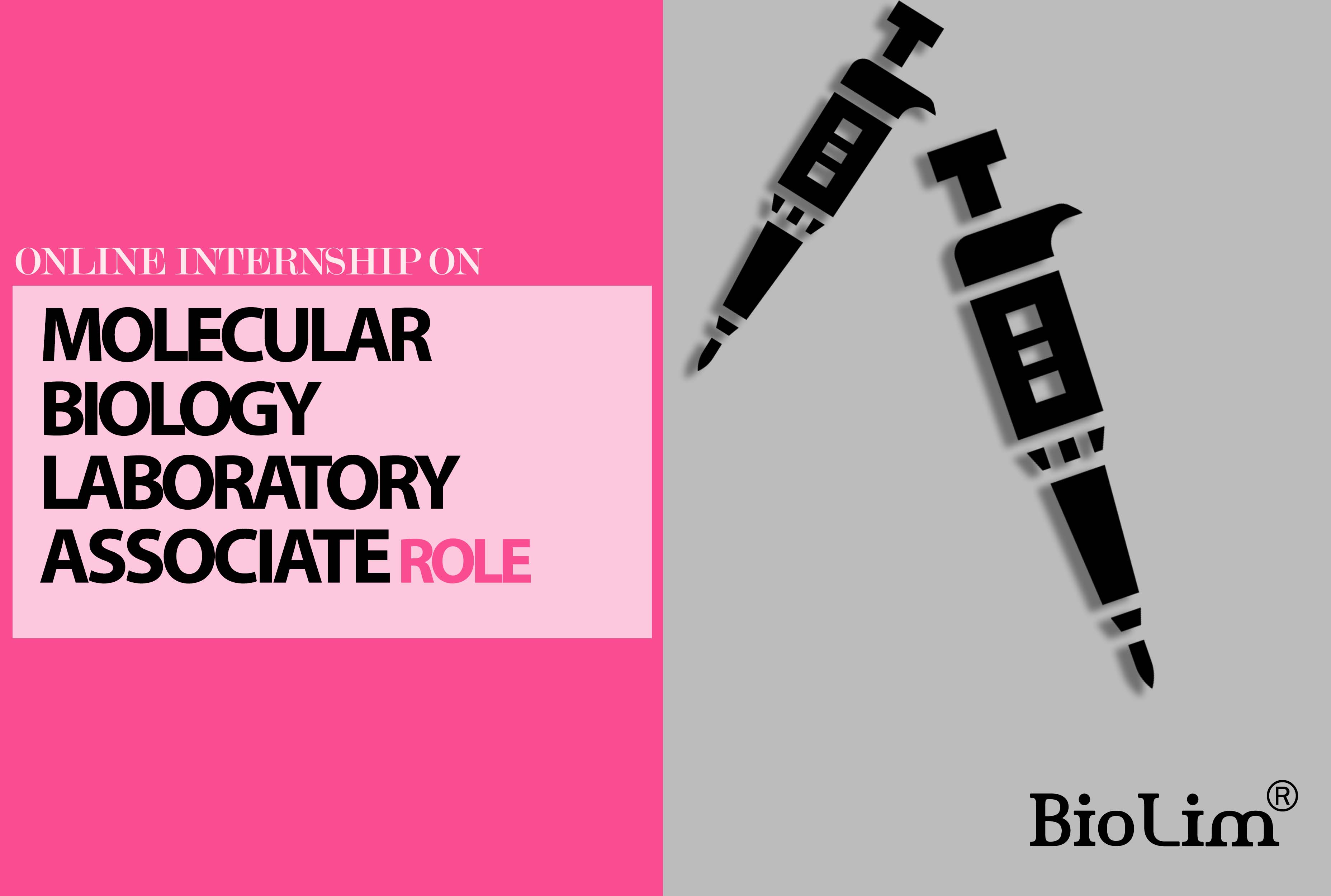 Internship on molecular biology laboratory associate job role
